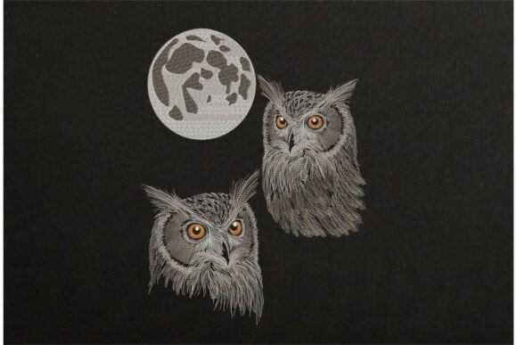 Download Realistic Bird Owl Moon - Owl Collection
