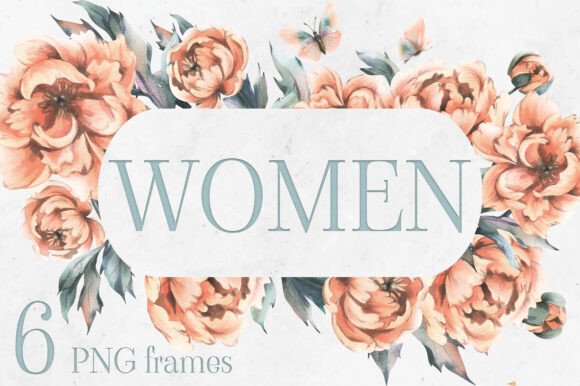 Download Peonies Watercolor Frames Templates - Peonies Collection