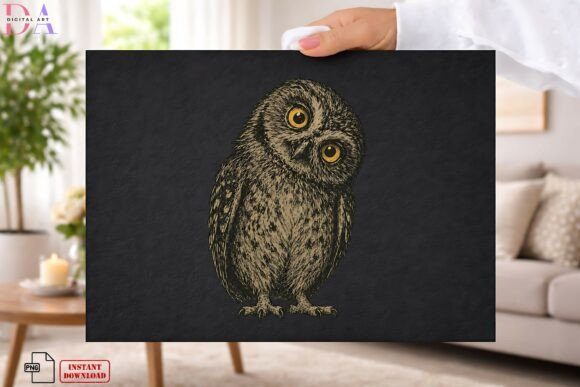 Download Vintage Owl Woodland PNG - Owl Collection