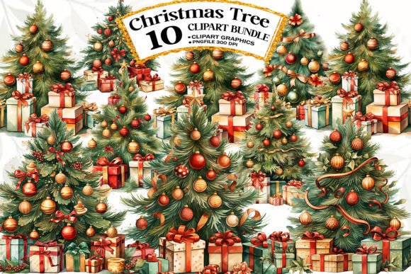Download Watercolor Christmas Tree Clipart - Christmas tree clipart Collection