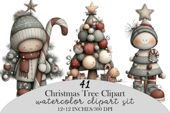 Download Whimsical Christmas Tree Clipart - Christmas tree clipart Collection