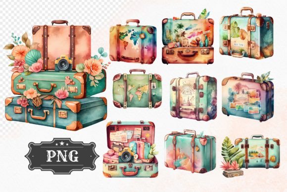 Download Travel Suitcase Clipart PNG - Premium Resources